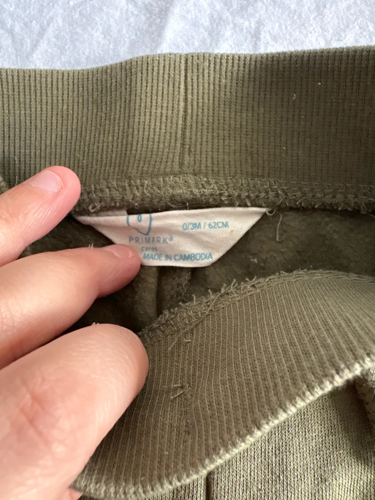 Pantalon Jogging Bébé - Vert Kaki (Primark) - 0/3mois – photo 3